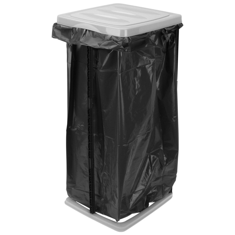Storagesolutions Odpadkový koš 60 L, s bílým víkem bílá