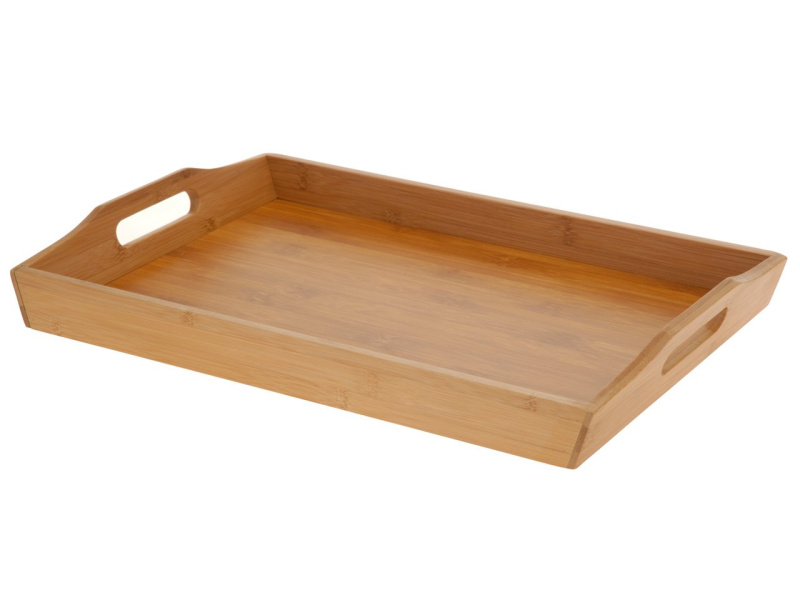 EH Excellent Houseware Bambusový BAMBOO snídaňový podnos 784200290 hnědý