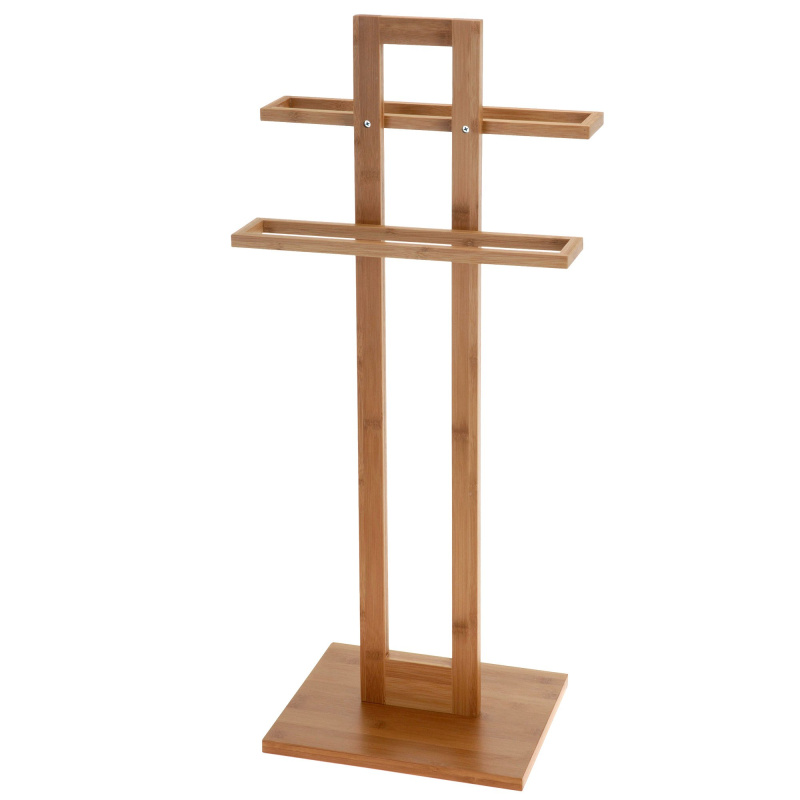 Bathroom Solutions Koupelnový věšák na ručníky BAMBOO, 2 ramenný 784300040 hnědá