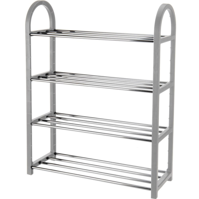 Storagesolutions Police na boty, šedá, 4 úrovně 836204170 šedá