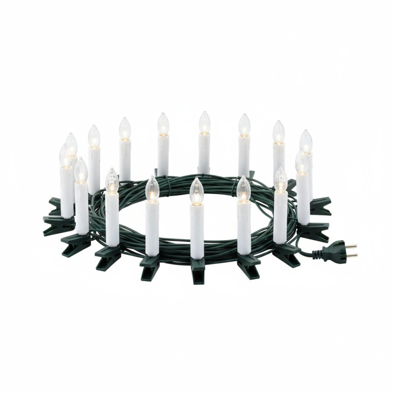 Home Styling Collection Vánoční LED osvětlení ve tvaru svíčky bílý