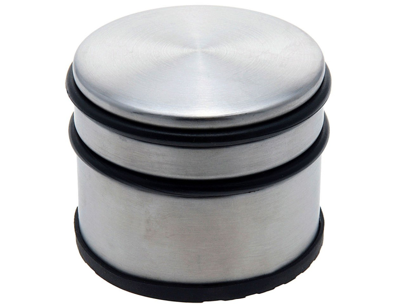 EH Excellent Houseware Zarážka do dveří, z nerezové oceli, nízká 170297330 stříbrná