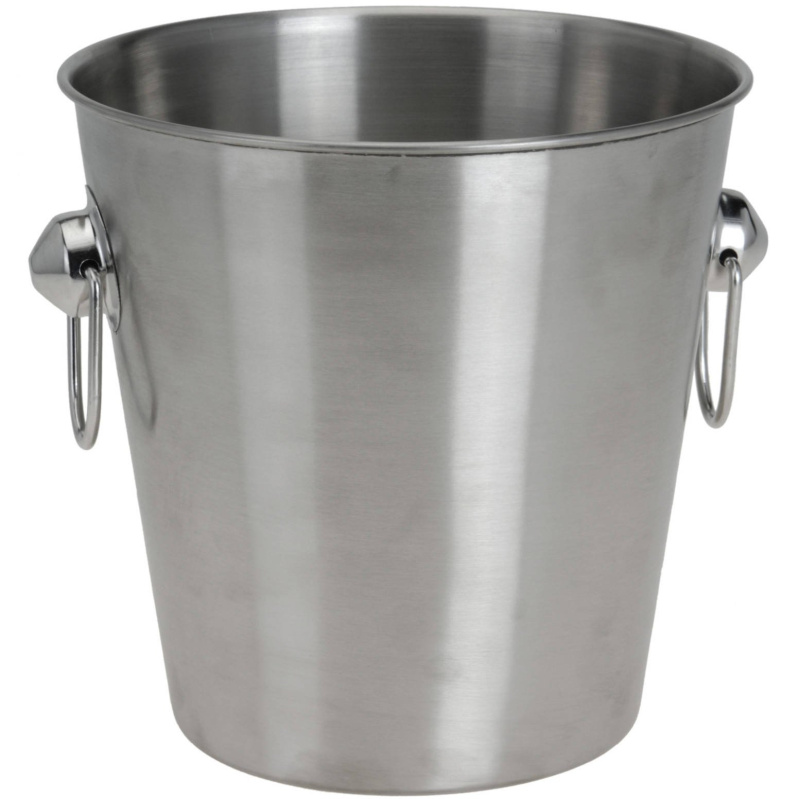EH Excellent Houseware Chladič na víno, sekt, 20 cm, stříbrný s matným povrchem stříbrná