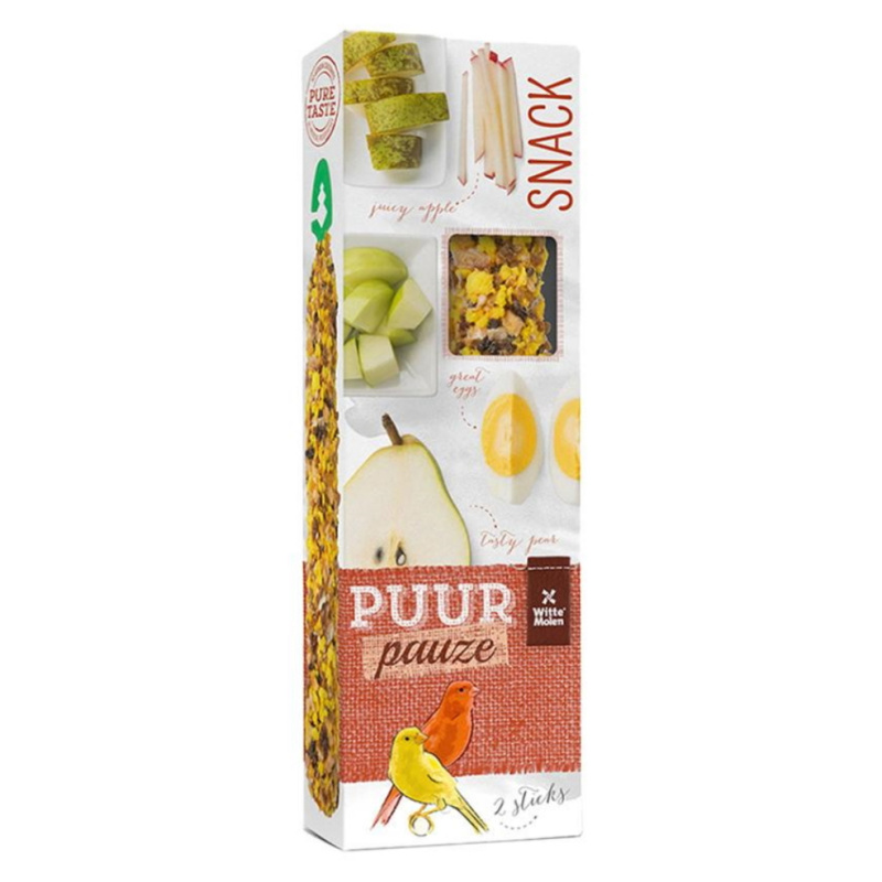 PUUR pauze pták - tyč. kanárek, jablko+hruška 60 g