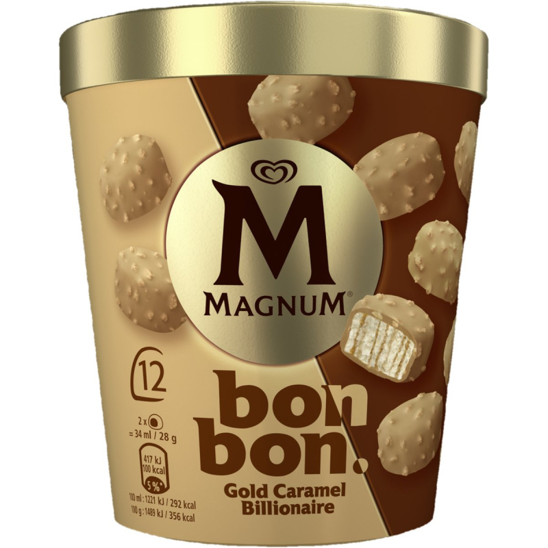 Magnum Bonbon Gold Caramel Billionaire 12×17ml