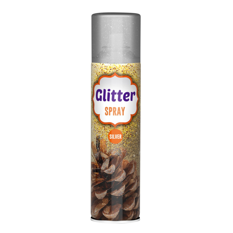 Dupli color Glitter sprej stříbrná