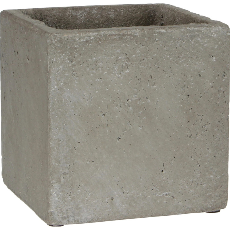 Mica Decorations Květináč Jimmy světle šedý, pr. 15 x 15 cm