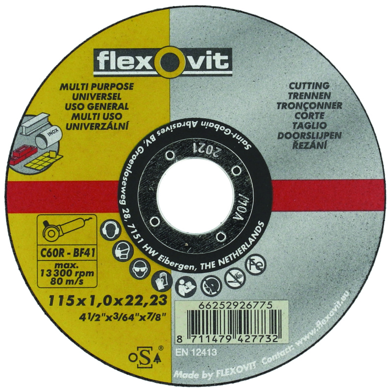 Kotouč řezný Flexovit C46R-BF41 115×22,23 mm 1 mm