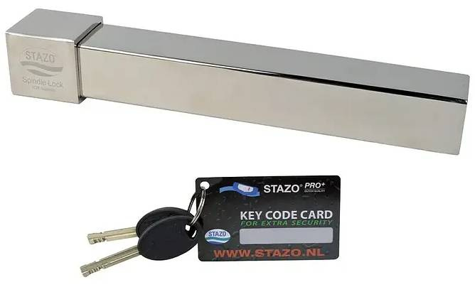 Zámek pro zajištění lodního motoru Stazo / vhodné pro motory s max. výkonem 29,4 kW a přepínacím šroubem / nerezová ocel/stříbrná Varianta: ivi1