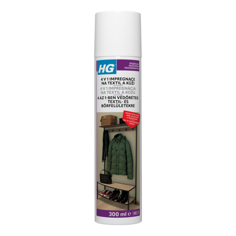 HG 4v1 impregnace na textil a kůži 300 ml
