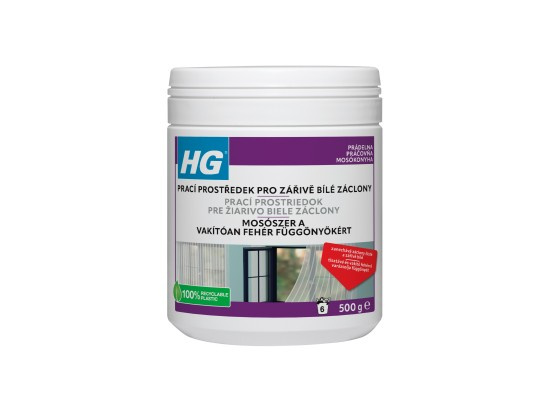 HG Prací prostředek pro zářivě bílé záclony 500 g