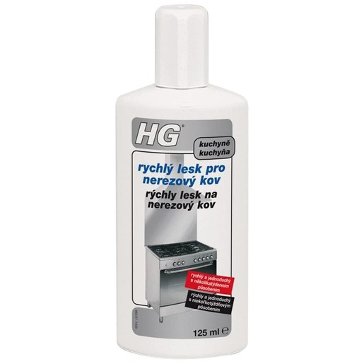 HG Ochrana a lesk na nerezové povrchy 125 ml