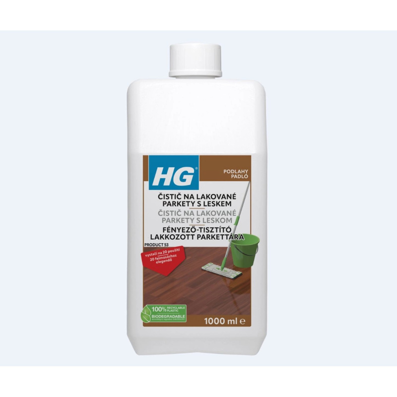 HG čistič s leskem pro parketové podlahy 1l