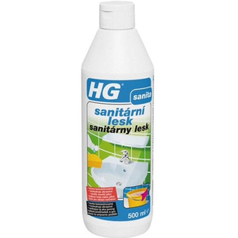 HG Sanitární lesk Čistič na koupelny 500 ml