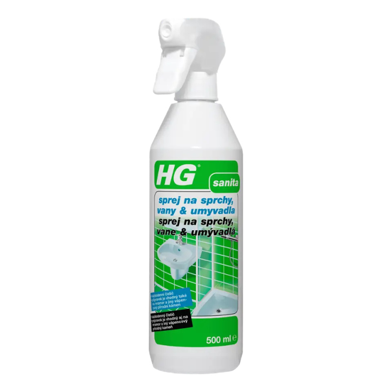 HG Čistič na sprchy, vany a umyvadla 500 ml