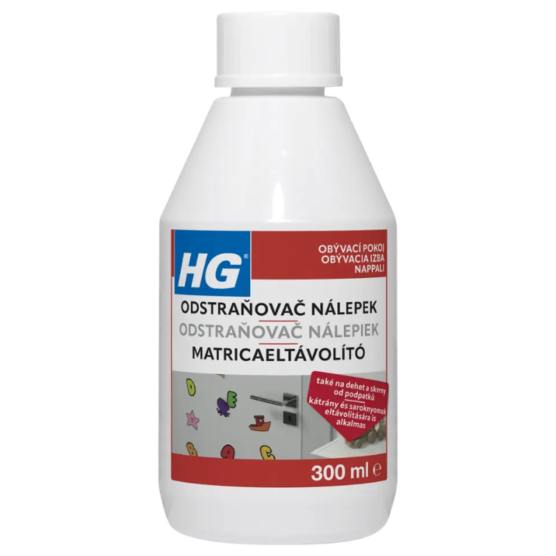 HG Odstraňovač nálepek 300 ml
