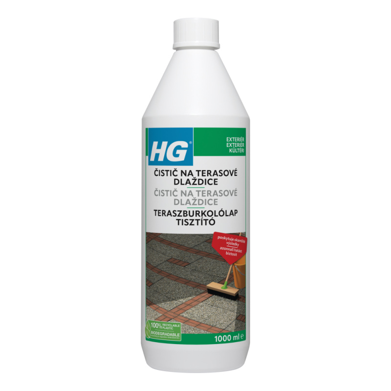 HG čistič na terasové dlaždice 1l