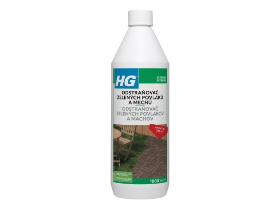 HG odstraňovač zelených povlaků a mechů 1l