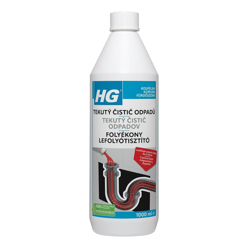 HG Tekutý čistič odpadů 1000 ml