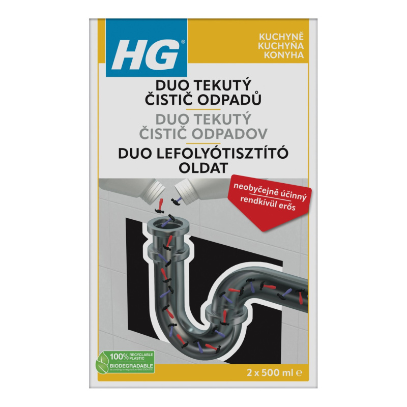 HG HG duo tekutý čistič odpadů HGTDCO