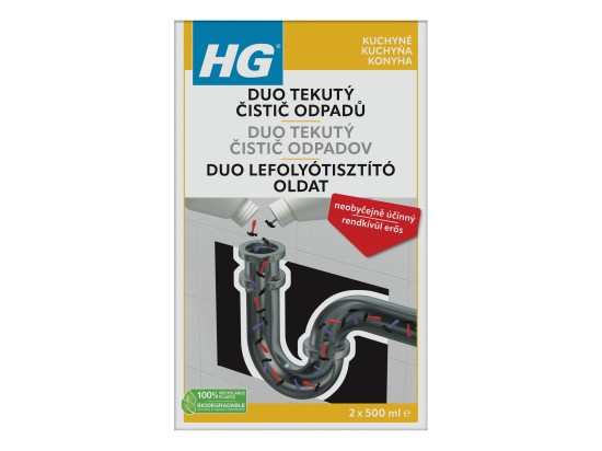 HG HG duo tekutý čistič odpadů HGTDCO