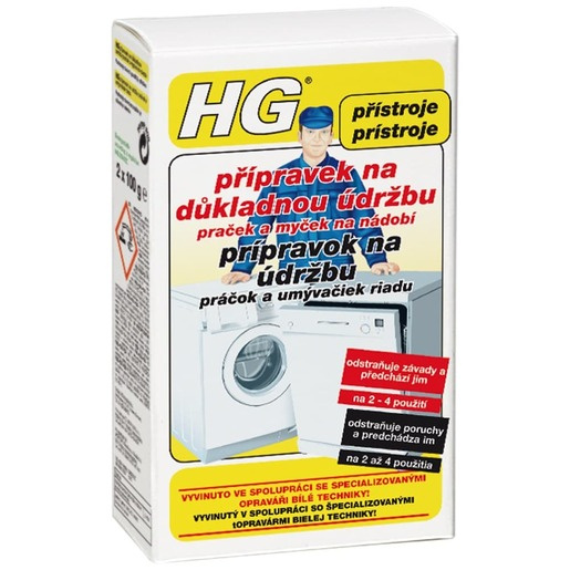 HG Intenzivní čistič praček a myček 2x100 g