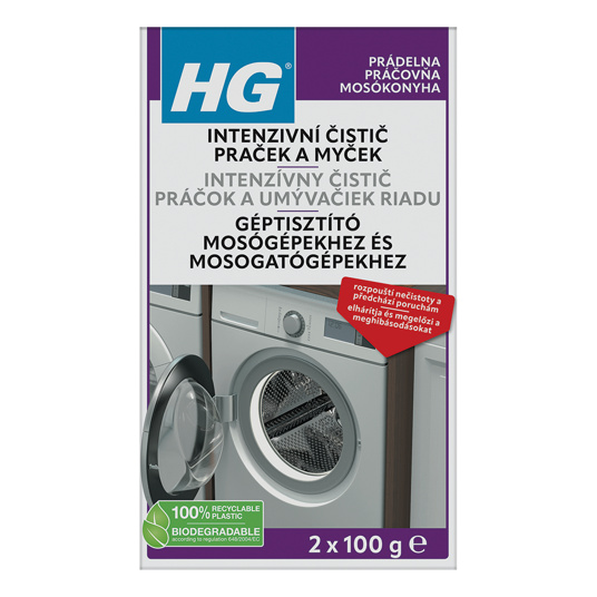 HG Intenzivní čistič praček a myček 2x100 g