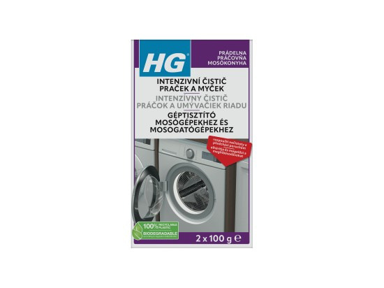 HG Intenzivní čistič praček a myček 2x100 g