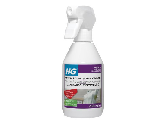 HG Odstraňovač skvrn od potu 250 ml