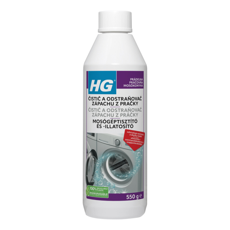 HG Čistič a odstraňovač zápachu z pračky 550 g
