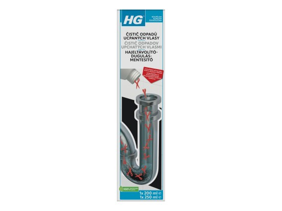 HG Čistič odpadů ucpaných vlasy 450 ml