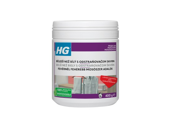 HG Bělicí prostředek s odstraňovačem skvrn Bělejší než bílý 500 g