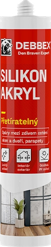 Tmel akrylový Den Braven SILIKON transparentní