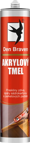 Tmel akrylový Den Braven šedý 280 ml