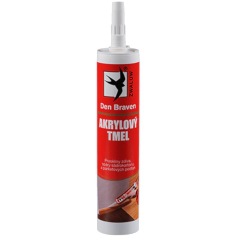 DEN BRAVEN akrylový tmel 280 ml Barva: černá
