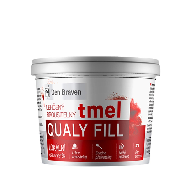 Den Braven Lehčený brousitelný tmel Qualy Fill 500 ml
