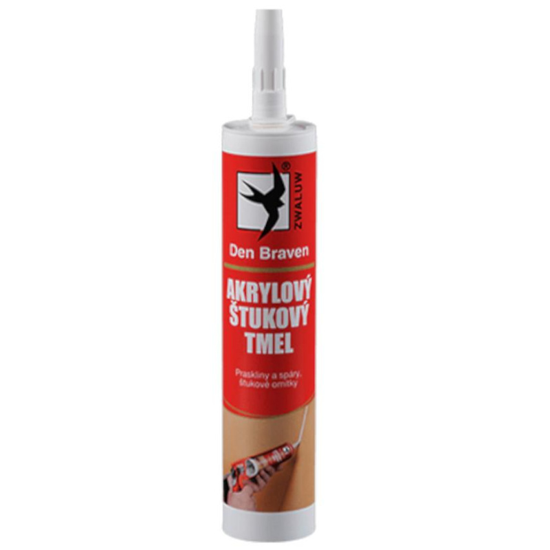 Tmel akrylový štukový Den Braven bílý 280 ml