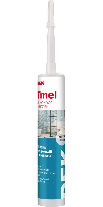 Tmel silikonový sanitární DEK transparentní 310 ml