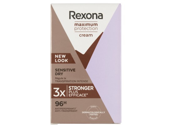 Rexona Maximum Protection Antiperspirant krémový antiperspirant proti nadměrnému pocení Sensitive Dry 45 ml