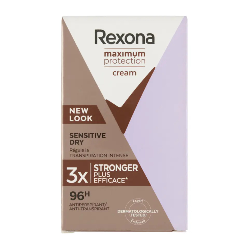 Rexona Maximum Protection Antiperspirant krémový antiperspirant proti nadměrnému pocení Sensitive Dry 45 ml