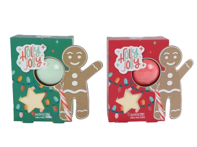 Vánoční dárková sada - vodní bomby do koupele koule + hvězda 20 + 60 g, mix barev