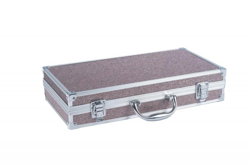 Kosmetický kufřík metalický velký