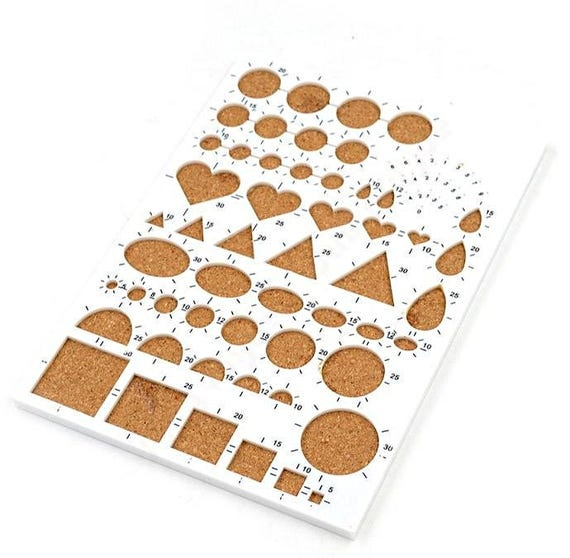 Podložka a šablona na quilling korková