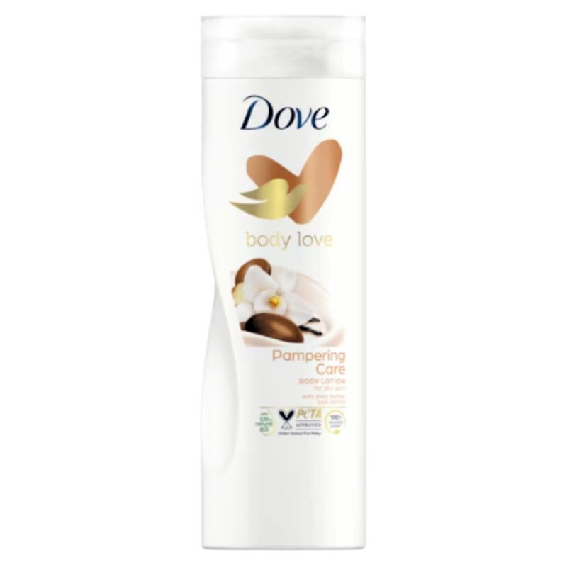 Dove Purely Pampering Shea Butter vyživující tělové mléko bambucké máslo a vanilka 400 ml