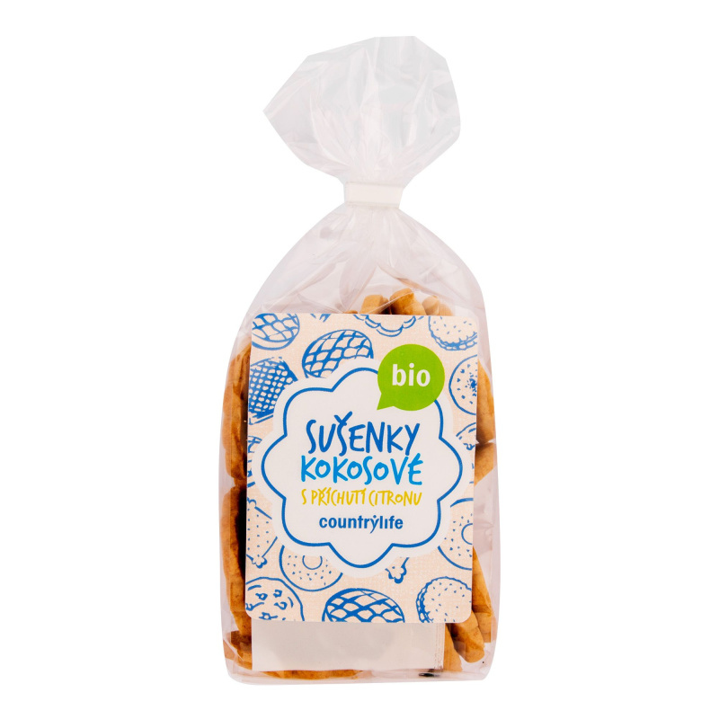 COUNTRY LIFE BIO Sušenky kokosovo citronové  175 g