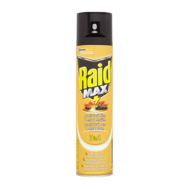 Raid Max 3v1 proti švábům a mravencům