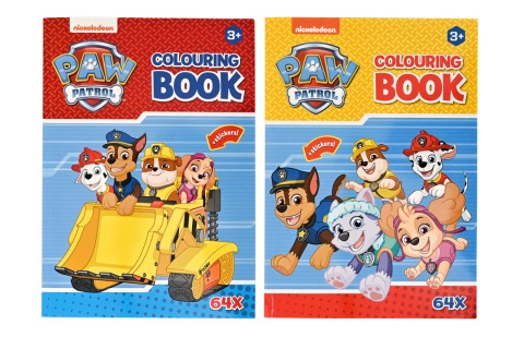 Omalovánky TLAPKOVÁ PATROLA s nálepkami, A4, 64 stran