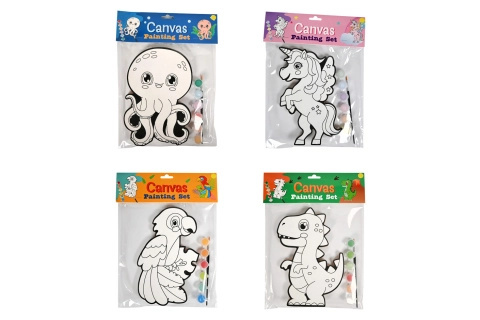 Malování dřevěného obrázku zvířátka – kreativní sada pro děti