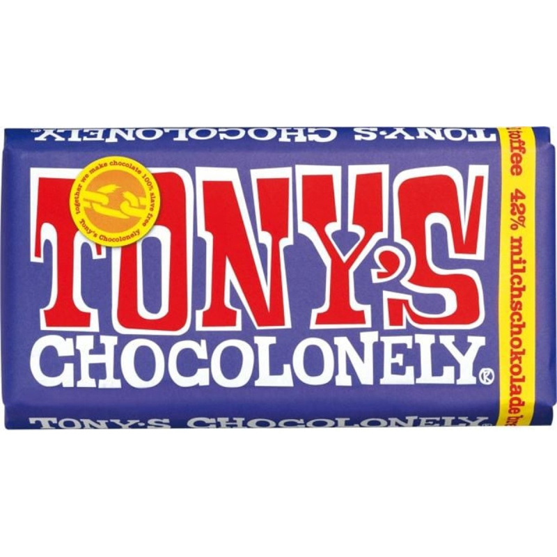 Tony's Mléčná čokoláda s kousky preclíků a karamelu