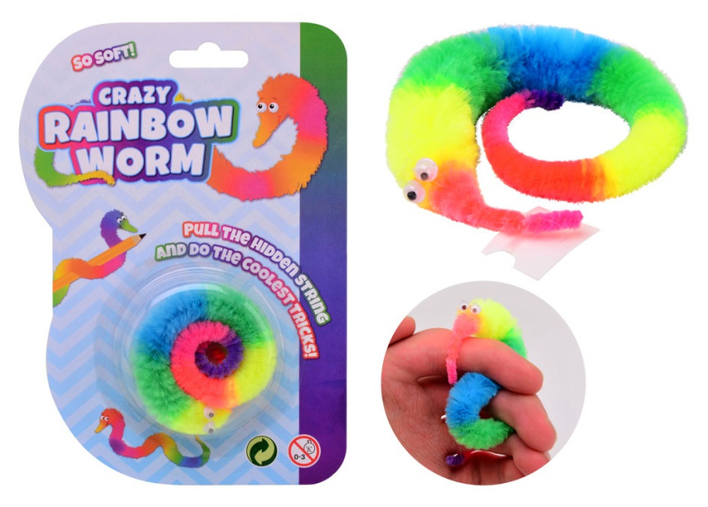 Johntoy bláznivý duhový červík